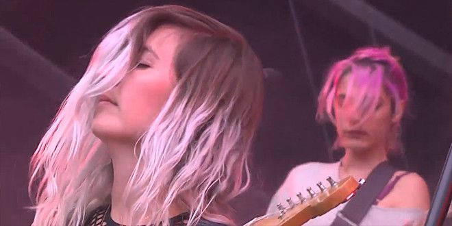 Les Californiennes de Warpaint à Rock en Seine
 (Capture d&#039;écran Culturebox)