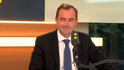 Christophe Catoir, président France du groupe d’intérim et services en ressources humaines Adecco, le 5 septembre 2017. (FRANCEINFO / RADIOFRANCE)