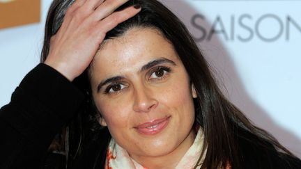 Helena Costa participe &agrave; une &eacute;mission de Canal+, le 11 mai 2014, &agrave; Paris. (JEAN-MARIE HERVIO / AFP)