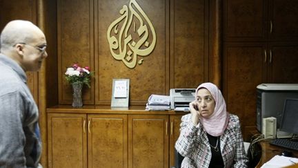 Le bureau d'Al-Jazeera au Caire (AFP/MOHAMMED ABED)