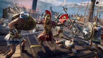 Une scène d'abordage dans "Assassin's Creed Odyssey". (UBISOFT)