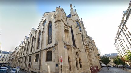 L'église Saint-Eugène-Sainte-Cécile, dans le 9e arrondissement deParis où a été filmée une messe sans respect des consignes sanitaires. (CAPTURE ECRAN GOOGLE STREET VIEW)