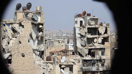 Un quartier d'Alep (Syrie), le 30 juillet 2015. (GEORGE OURFALIAN / AFP)