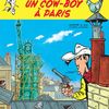 Couverture de l'album "Un cow-boy à Paris", 80e album de Lucky Luke, paru chez Dargaud le 7 novembre 2018. (ACHDE ET JUL / LUCKY COMICS)