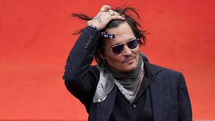 Johnny Depp le 27 août 2021 au Festival international du film de Karlovy Vary, en République tchèque (PETR DAVID JOSEK/AP/SIPA / SIPA)