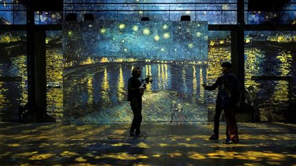 Vincent Van Gogh en projection numérique à lAtelier des Lumières à Paris (février 2019)
 (Lionel Bonaventure / AFP)