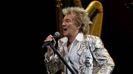 Le chanteur britannique Rod Stewart sur scène le 22 juillet 2023 à Marbella, en Espagne. (MDS/ CORDONPRESS/ LIVEMEDIA / IPA- / MAXPPP)