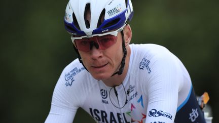 Christopher Froome (Grande-Bretagne) lors de la première étape du tour de France 2021 entre Brest et Landerneau. (CHRISTOPHE PETIT TESSON / POOL)