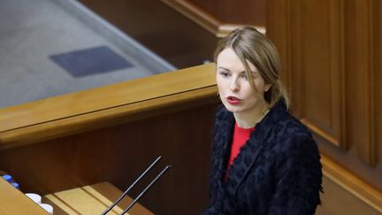 Lesia Vasylenko, le 27 janvier 2021, à Kiev. (VOLODYMYR TARASOV / UKRINFORM / MAXPPP)