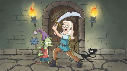 "Disenchantment", les premières images de la nouvelle série du créateur des "Simpson" Matt Groening.
 (Netflix)