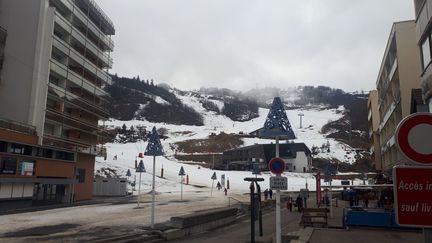 La station de ski de Gourette (Pyrénées-Atlantiques), début février 2021. (FARIDA NOUAR / RADIO FRANCE)