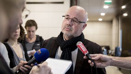 Michel Beaugas, du syndicat Force ouvrière, le 16 juin 2016 à Paris.&nbsp; (VINCENT ISORE / MAXPPP)