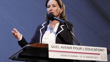 Ségolène Royal, lors d'une Université participative de son association Désirs d'avenir, le 15 janvier 2011 (AFP - François Guillot)