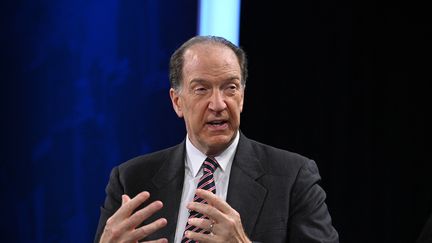 Le président de la Banque mondiale,&nbsp;David Malpass, à New York (Etats-Unis), le 19 septembre 2022.&nbsp; (RICCARDO SAVI / GETTY IMAGES NORTH AMERICA / AFP)