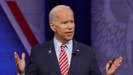 Joe Biden à Los Angeles (Etats-Unis), le 10 octobre 2019. (MARIO TAMA / GETTY IMAGES NORTH AMERICA)