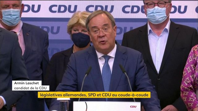 Elections allemandes : le candidat de la CDU, Armin Laschet, réagit après les premiers résultats