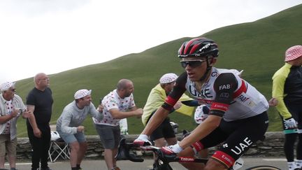 Rafal Majka (ici le 14 juillet 2021 sur le Tour de France) a remporté une belle étape de montagne sur la Vuelta. (GUILLAUME HORCAJUELO / EPA / MAXPPP)