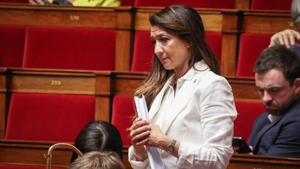 La députée Renaissance Sabrina Agresti-Roubache à l'Assemblée nationale, le 2 mai 2023 (FRED DUGIT / MAXPPP)