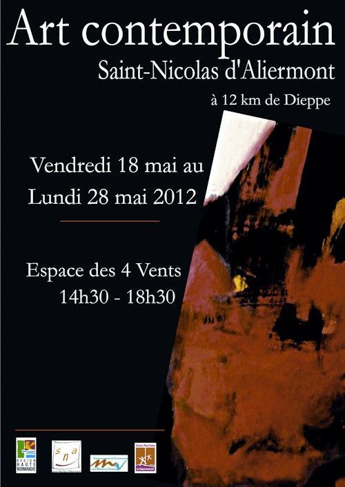 Affiche de l&#039;exposition 6e salon d&#039;art contemporain à Saint Nicolas d&#039;Aliermont
 (DR)