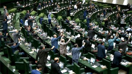 Le Parlement iranien mercredi 9 mai 2018. (AFP PHOTO / Islamic Consultative Assembly News Agency)