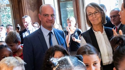 Les ministres de l'Education et de la Culture, Jean-Michel Blanquer et Françoise Nyssen, au musée Rodin le 17 septembre 2018.
 (Christophe Morin / IP3 Press / MaxPPP)