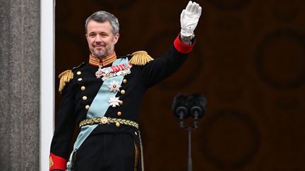 Frederik X, le nouveau roi du Danemark, le jour de son accession au trône, le 14 janvier 2024. (JONATHAN NACKSTRAND / AFP)