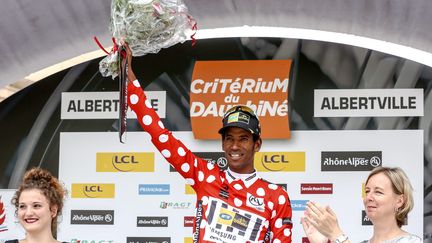 &nbsp; (Daniel Teklehaimanot sacré meilleur grimpeur au Criterium du Dauphiné © maxppp)