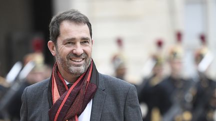 Le porte-parole du gouvernement, Christophe Castaner, à l'Elysée, à Paris, le 14 mai 2017. (STEPHANE DE SAKUTIN / AFP)