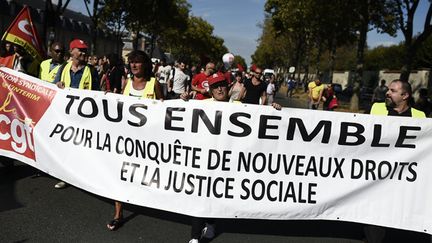 Manifestation d'intermittents du spectacle le 1er octobre 2014 à Paris
 (Lionel Bonaventure / AFP)