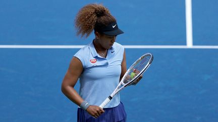 Naomi Osaka lors du deuxième tour du tournoi de Cincinnati, le 18 août 2021. (DYLAN BUELL / GETTY IMAGES NORTH AMERICA / ATP)