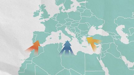 En 2022, les arrivées irrégulières sur le sol européen ont pour l'instant augmenté de 7% par rapport à l'année précédente.&nbsp; (PAULINE LE NOURS / FRANCEINFO)