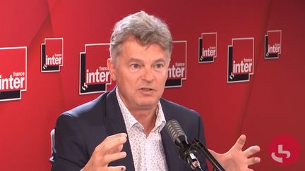 Fabien Roussel,&nbsp;secrétaire national du Parti communiste, député du Nord, invité de France Inter lundi 21 septembre. (FRANCE INTER / RADIO FRANCE)