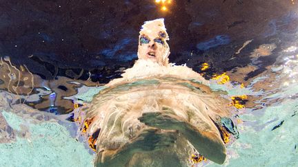 Le nageur fran&ccedil;ais Thomas Dahlia aux championnats de France de natation &agrave; Rennes (Ille-et-Vilaine), le 11 avril 2013. (DAMIEN MEYER / AFP)