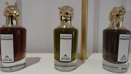 Dans le prolongement du parcours, le concept-store offre un large choix d'ouvrages sur le parfum et les arts olfactifs, un bar à fleurs et des objets innovants que côtoient dans la pièce suivante, une sélection de flacons iconiques, de niche, historiques, en éditions limitées.
 (Corinne Jeammet)