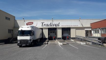 Un nouveau foyer de contamination au coronavirus a été détecté dans cet abattoir du Loiret, le 14 mai 2020. (ANTOINE DENÉCHÈRE / RADIO FRANCE)