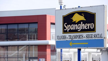 L'usine de la soci&eacute;t&eacute; Spanghero, &agrave; Castelnaudary (Aude), le 10 f&eacute;vrier 2013. (REMY GABALDA / AFP)