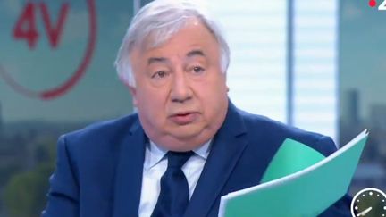 Gérard Larcher, invité de France 2, mercredi 6 janvier.&nbsp; (CAPTURE ECRAN TWITTER)