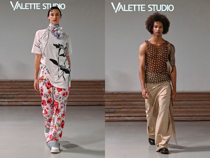 La nouvelle collection de Valette Studio présentée lors de la Fashion Week masculine printemps-été 2024 (Valette Studio)