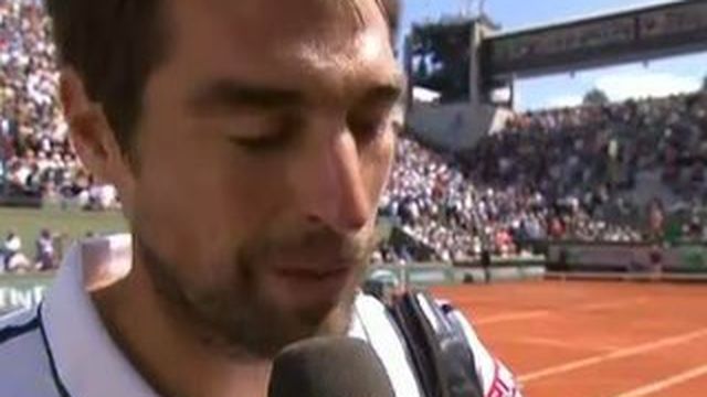 Roland-Garros : "Il était plus fort que moi aujourd'hui" confie Chardy éliminé par Murray  