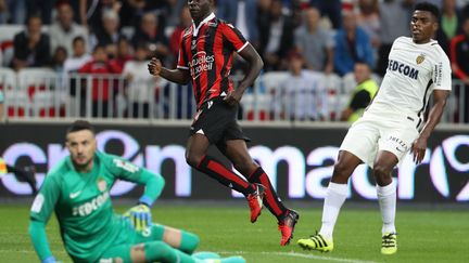 Mario Balotelli a mis Monaco et Subasic à terre à l'Allianz Riviera (VALERY HACHE / AFP)