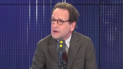 Gilles Le Gendre,&nbsp;président du groupe La République en marche à l’Assemblée nationale, invité du "8h30 franceinfo", vendredi 25 octobre 2019.&nbsp; (FRANCEINFO / RADIOFRANCE)