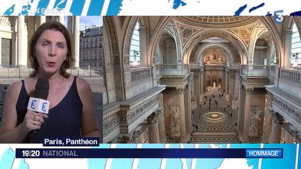 Emmanuel Macron a décidé en accord avec sa famille de faire entrer Siomone Veil au Panthéon aux côtés de son époux. C'est un geste fort et symbolique de la part du président de la République. En direct du Panthéon à Paris, Béatrice Gélot fait le point.&nbsp; (FRANCE 3)