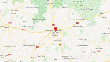 La ville du Mans dans la Sarthe.&nbsp; (GOOGLE MAPS / FRANCETV INFO)