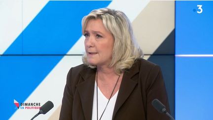 Marine Le Pen
28 mars 2021 (CAPTURE D'ECRAN "DIMANCHE EN POLITIQUE" / FRANCE 3)