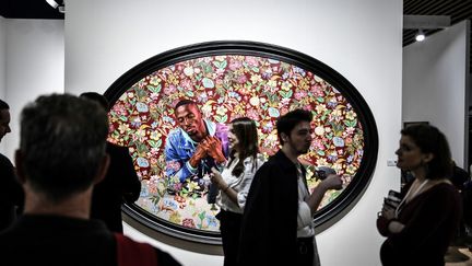 Le salon "Paris + Art Basel" se tient au Grand palais éphémère et dans plusieurs lieux de la capitale du 20 au 23 octobre 2022 (STEPHANE DE SAKUTIN / AFP)