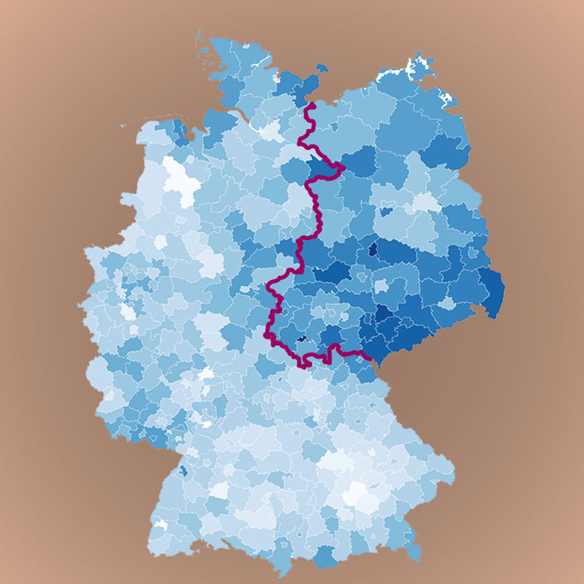 Cartes Revenus Chomage Demographie En Allemagne Les Inegalites Perdurent Entre L Ouest Et L Est