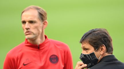 Alors que Tuchel demande des renforts, Leonardo doit multiplier les pistes infructueuses. (FRANCK FIFE / AFP)