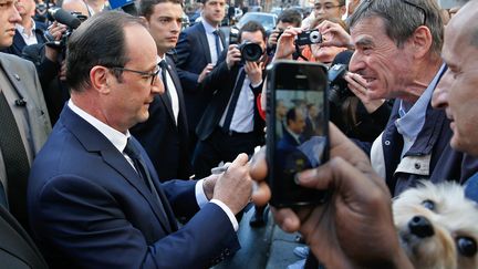 Fran&ccedil;ois Hollande aux comm&eacute;morations du centenaire de la mort de Jean Jaur&egrave;s &agrave; Paris, le 31 juillet 2014. (YOAN VALAT / POOL / AFP)