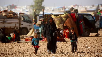 Le&nbsp;camp d'Aïn Issa est situé à 50 km au nord de Raqqa, le 23 septembre 2017. (DELIL SOULEIMAN / AFP)