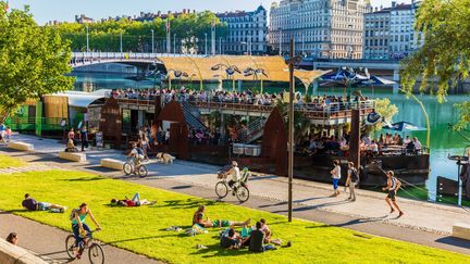 Les quais du Rhône à Lyon. (JACQUES PIERRE / HEMIS.FR / HEMIS.FR / HEMIS VIA AFP)